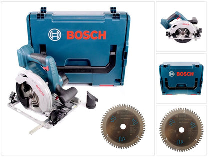 Bosch GKS 18V-57 G Akku Kreissäge 18V 165 mm Solo in L-Boxx ( 06016A2101 ) + 1x Bosch Kreissägeblatt für Multi Material ( 2608642387 ) - Toolbrothers