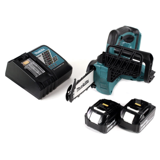 Makita DUC 122 RT 18 V Li-Ion Akku Kettensäge + 2x BL1850 5,0 Ah Akku + DC18RC Ladegerät - Toolbrothers