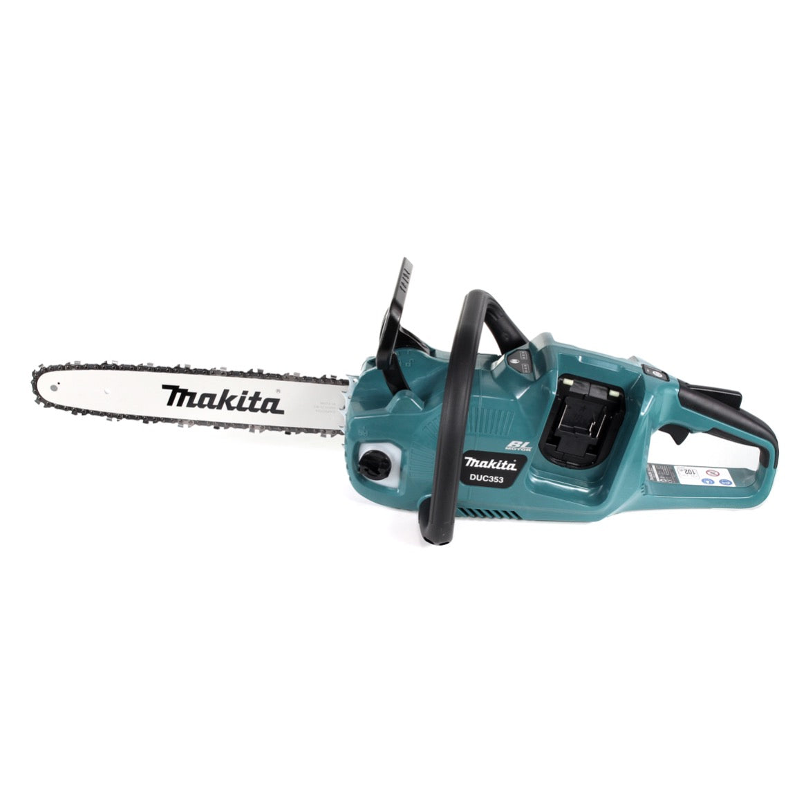 Makita DUC 353 M2 Akku Kettensäge 36V ( 2x18V ) Brushless 35 cm + 2x 4,0 Ah Akku - ohne Ladegerät - Toolbrothers