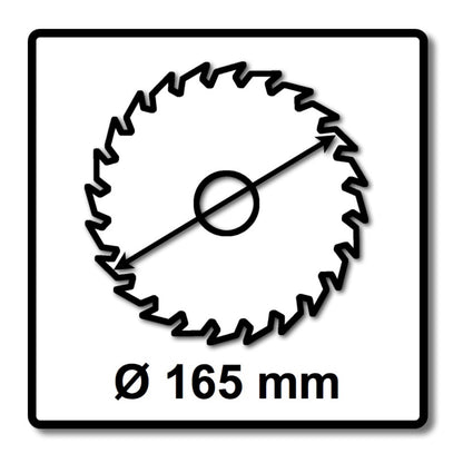 Makita EFFICUT Kreissägeblatt für Holz 165 x 1,4 x 20 mm 25 Zähne ( B-62985 ) - Toolbrothers