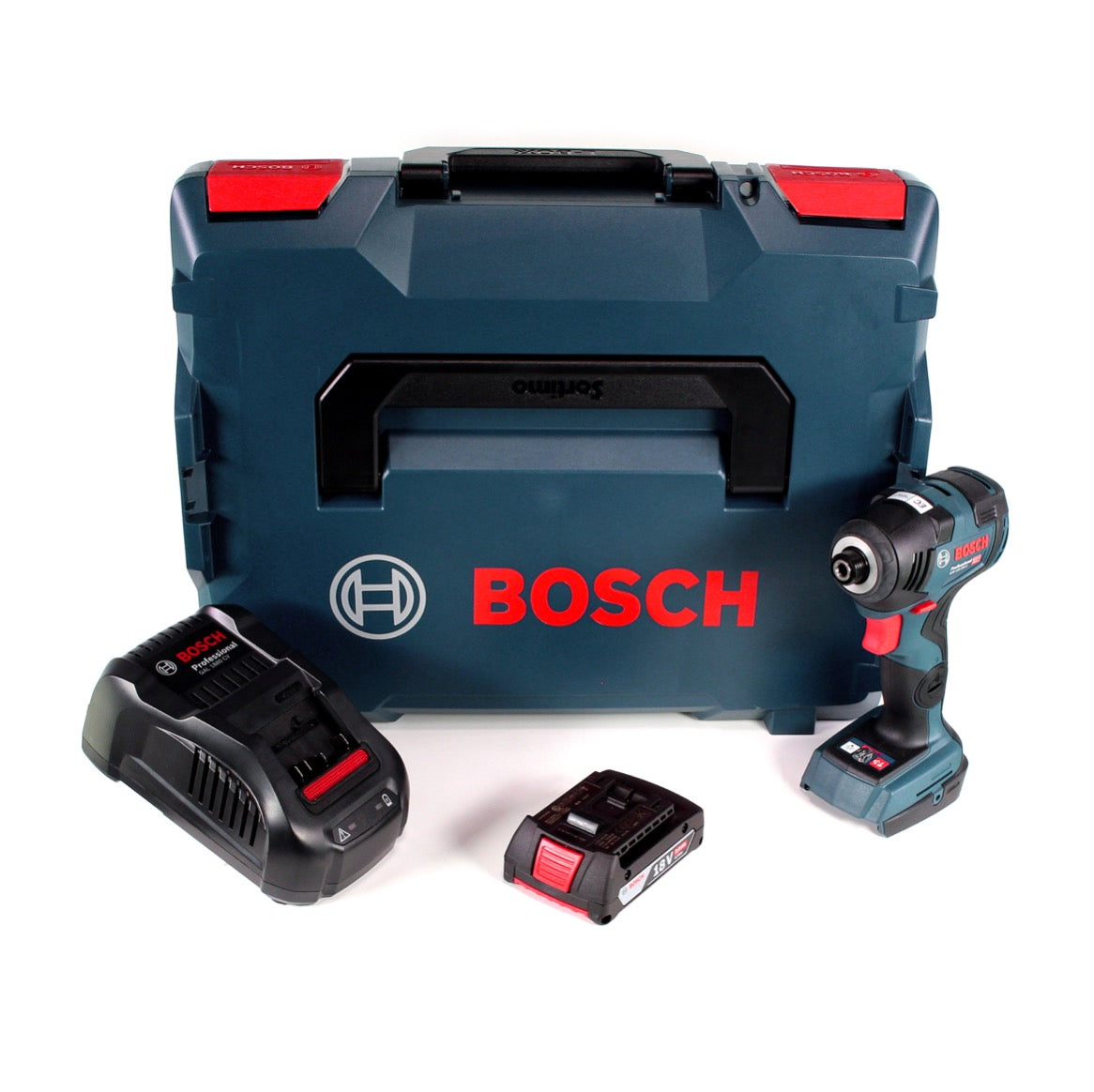 Bosch GDR 18 V-200 C Akku Drehschlagschrauber 18 V 1/4" in L-Boxx + 1 x 2,0 Ah Akku + Ladegerät - Toolbrothers