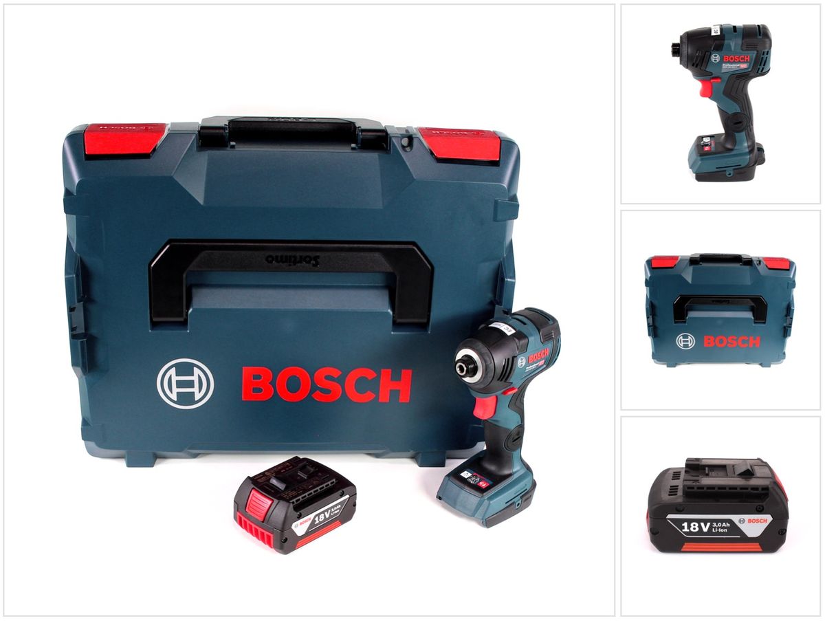 Bosch GDR 18 V-200 C Akku Drehschlagschrauber 18 V 1/4"  in L-Boxx + 1 x 3,0 Ah Akku - ohne Ladegerät - Toolbrothers