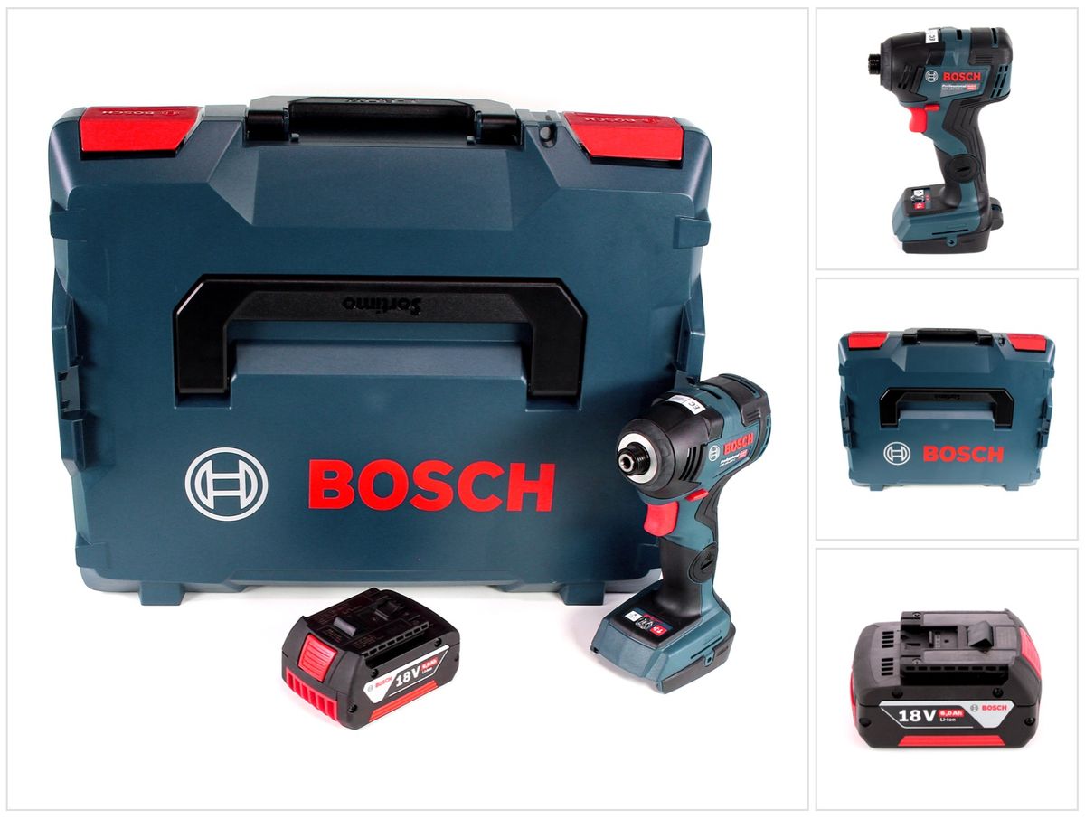 Bosch GDR 18 V-200 C Akku Drehschlagschrauber 18 V 1/4" in L-Boxx + 1 x 6,0 Ah Akku - ohne Ladegerät - Toolbrothers