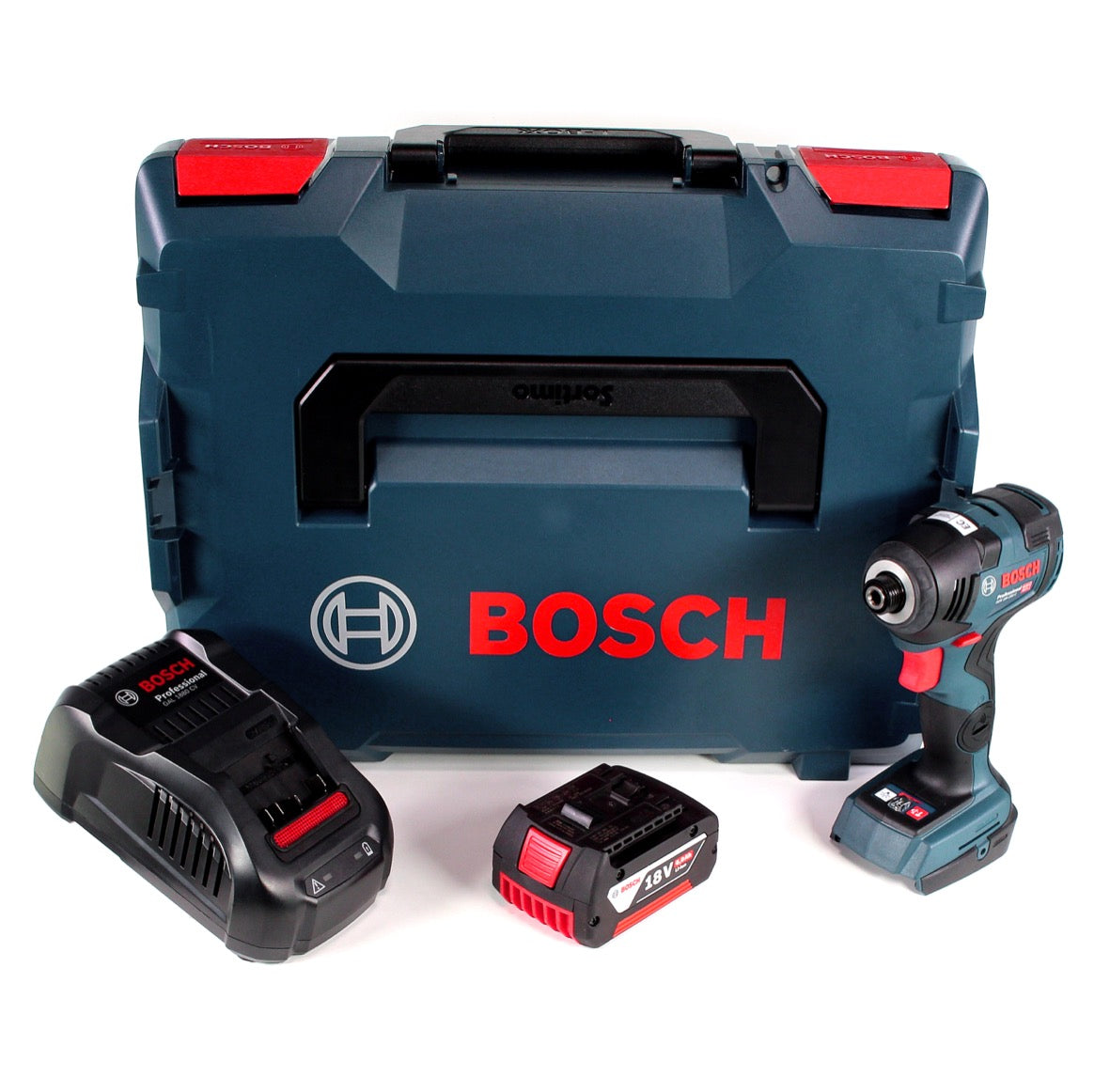 Bosch GDR 18 V-200 C Akku Drehschlagschrauber 18 V 1/4" in L-Boxx + 1 x 6,0 Ah Akku + Ladegerät - Toolbrothers