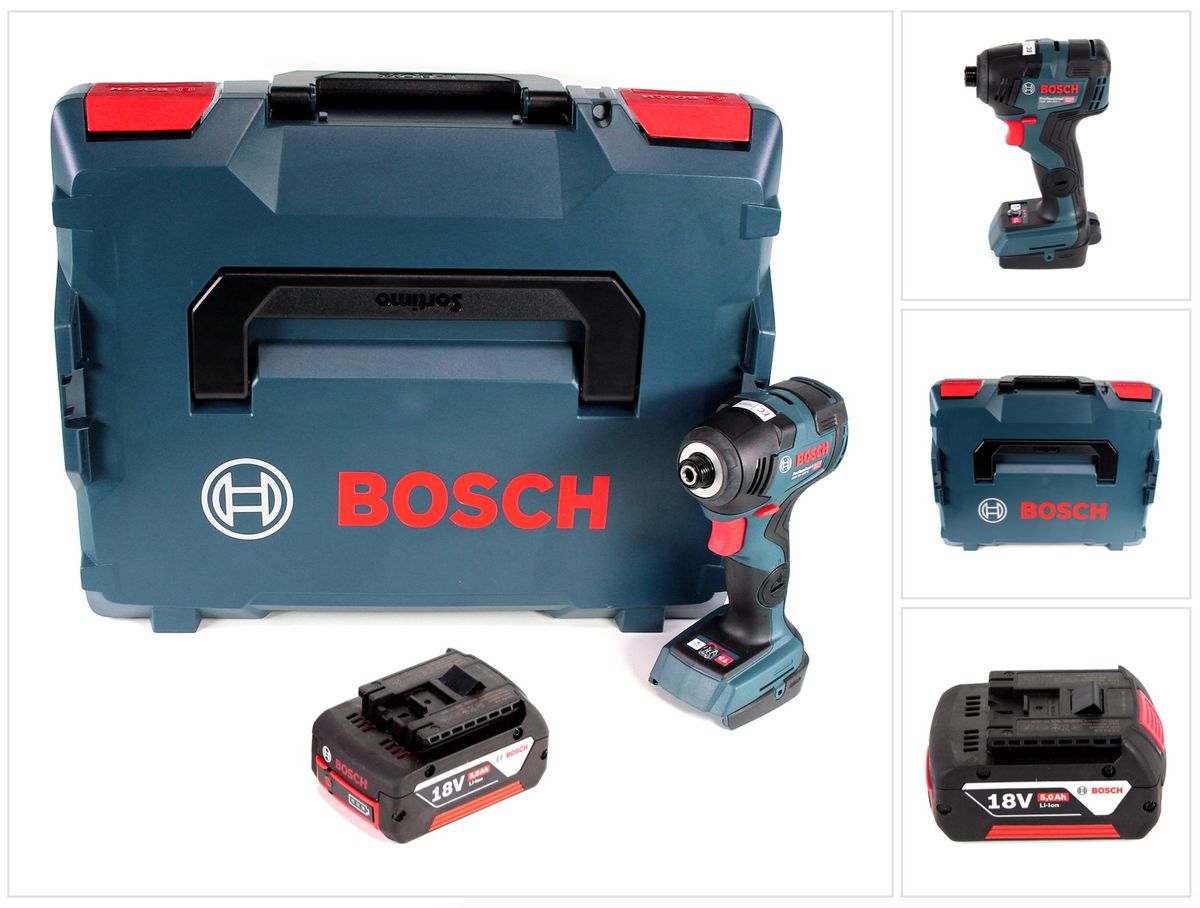 Bosch GDR 18 V-200 C Akku Drehschlagschrauber 18 V 1/4" in L-Boxx + 1 x 5,0 Ah Akku - ohne Ladegerät - Toolbrothers