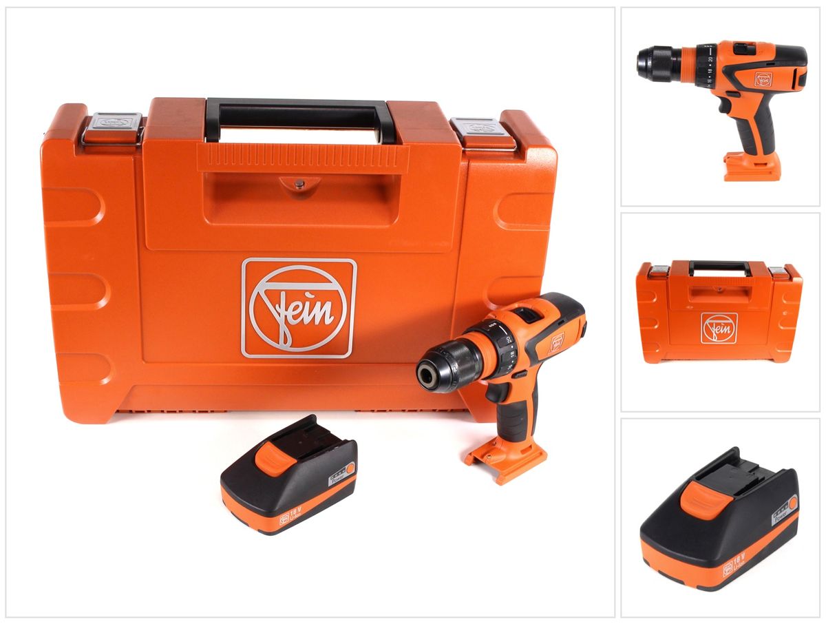 FEIN ASCM 18 QSW Akku Bohrschrauber 18 V Brushless im Koffer + 1 x 2,5 Ah Akku - ohne Ladegerät - Toolbrothers