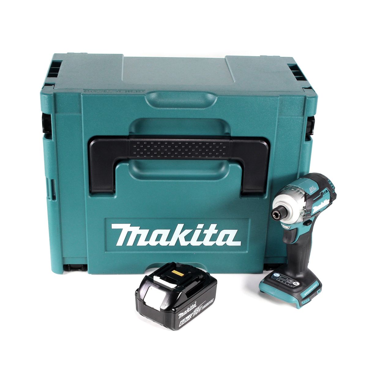 Makita DTD 170 G1J Akku Schlagschrauber 1/4" 18 V Brushless Li-Ion mit 1x 6,0 Ah Akku im MakPac - ohne Ladegerät - Toolbrothers