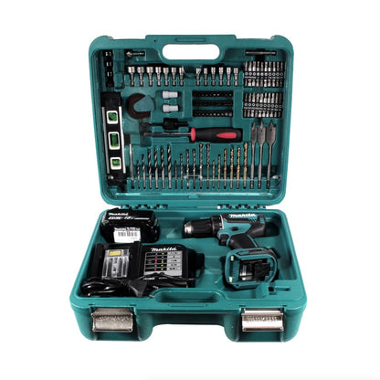 Makita DDF 485 STTK Akku Bohrschrauber 18 V 50Nm + 5,0 Ah Akku + Ladegerät + 101 tlg. Werkzeugset - Toolbrothers