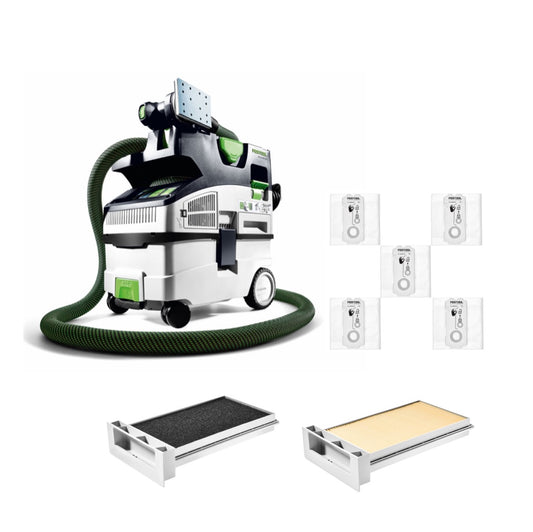 Festool CTL MIDI I Cleantec Absaugmobil 15l Staubkl. L ( 574832 ) + Nassfilter NF-CT + Filtersäcke SC-FIS-CT + Hauptfilter HF-CT - Toolbrothers