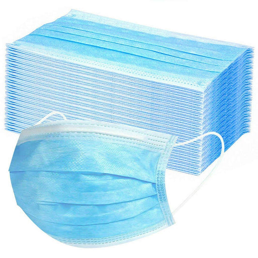 50x Mundschutz Atemschutz Maske Filterleistung latexfrei 3-lagig Hygieneschutz atmungsaktiv Vlies - Toolbrothers