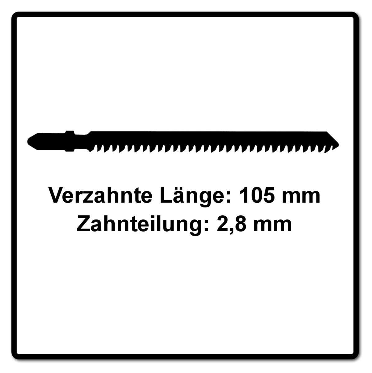 Festool S 105/2,8/40 WOOD Straight Cut Stichsägeblatt 105 mm 40 Stk. ( 2 x 204263 ) extrem scharfe Japanverzahnung, HCS Stahl - Toolbrothers