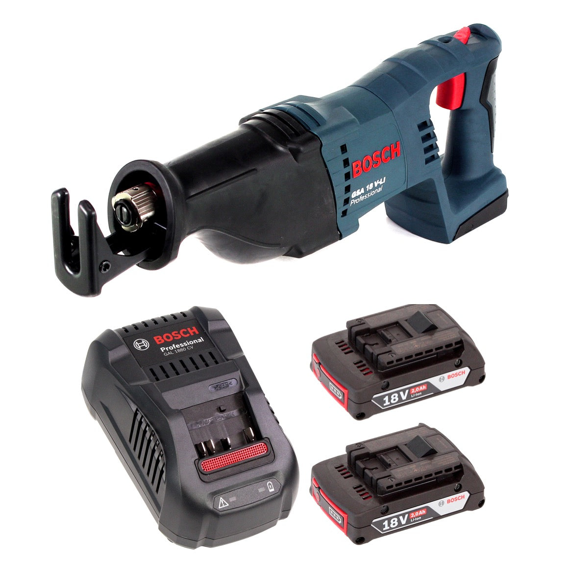 Bosch GSA 18 V-Li Akku Säbelsäge 18V + 2x Akku 2,0Ah + Ladegerät - Toolbrothers