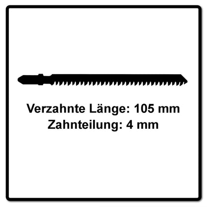 Festool S 105/4 FSG/40 WOOD Universal Stichsägeblatt 105 mm 40 Stk. ( 2x 204332 ) geschränkte Zähne, konisch geschliffen, HCS Stahl - Toolbrothers