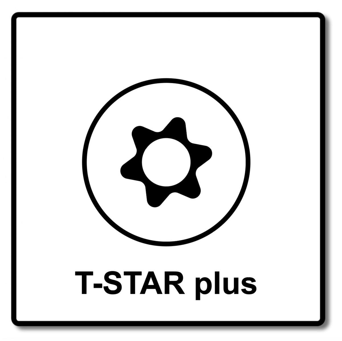 SPAX Tellerkopfschraube flach 5,0 x 107 mm 150 Stk. ( 0251010501075 ) Teilgewinde Torx T-STAR plus T20 4Cut WIROX - Toolbrothers