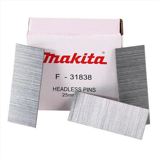 Makita Stifte Pins 25 x 0,6 mm 10000 Stück ( F-31838 ) für Akku Pintacker DPT351 / DPT353 - Toolbrothers