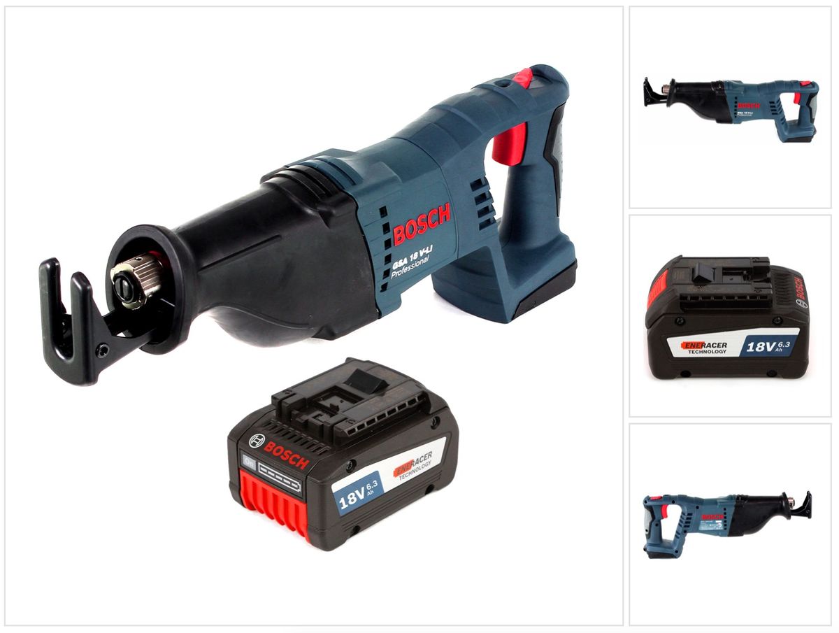 Bosch GSA 18V-LI Akku Säbelsäge + 1x Akku 6,3Ah - ohne Ladegerät - Toolbrothers