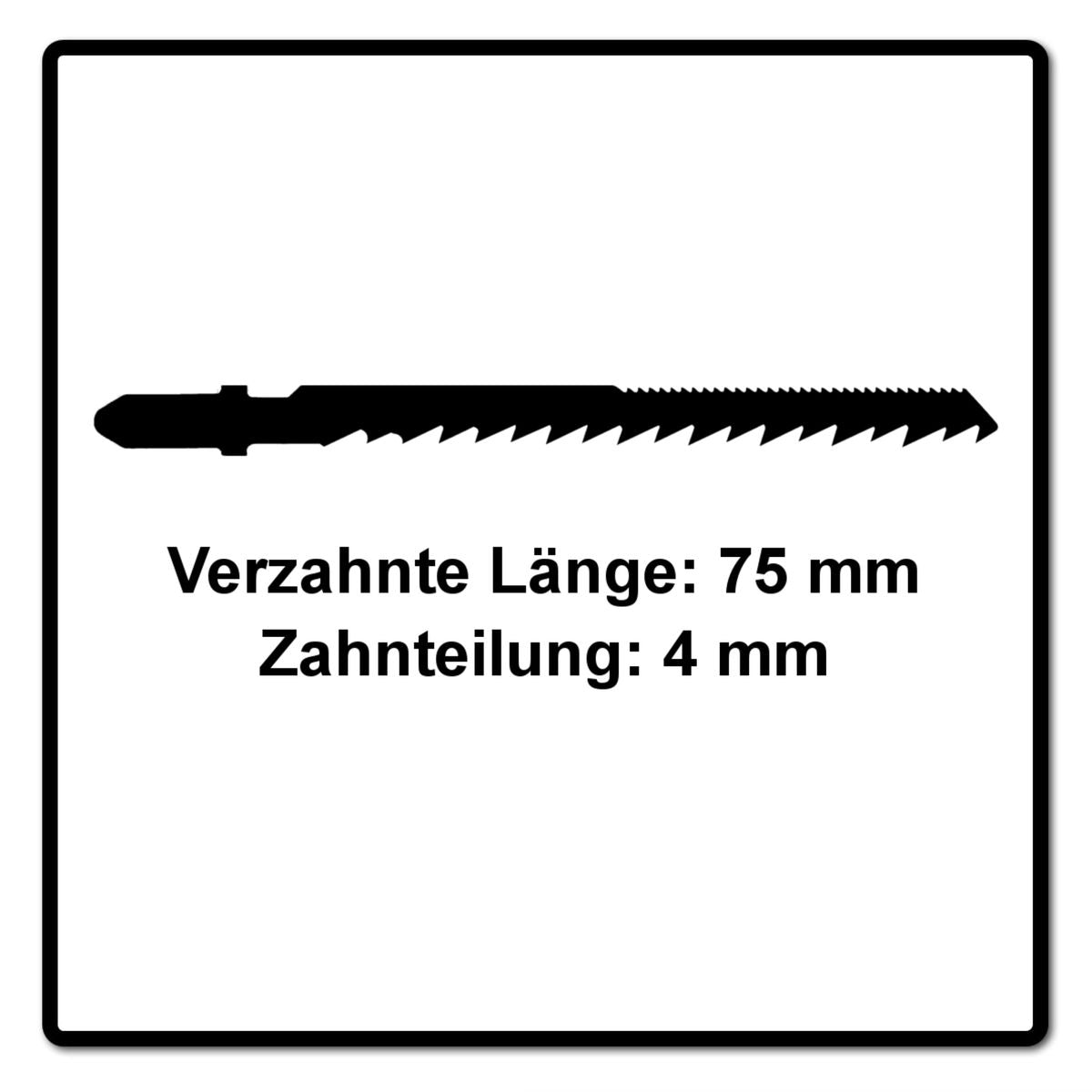 Festool S 75/4 K/40 WOOD Curves Stichsägeblatt 75 mm 40 Stk. ( 2x 204266 ) Kurvensägeblatt, auch für enge Radien, HCS Stahl - Toolbrothers