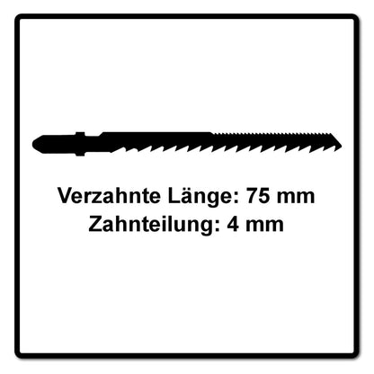 Festool S 75/4 K/40 WOOD Curves Stichsägeblatt 75 mm 40 Stk. ( 2x 204266 ) Kurvensägeblatt, auch für enge Radien, HCS Stahl - Toolbrothers