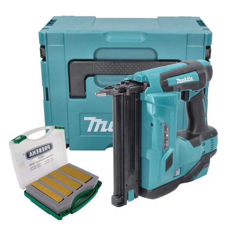 Makita DBN 500 ZJ Akku Stauchkopfnagler 18 V 15-50 mm + Makpac + Stauchkopfnägel J-Box 8000 Stück - ohne Akku, ohne Ladegerät - Toolbrothers