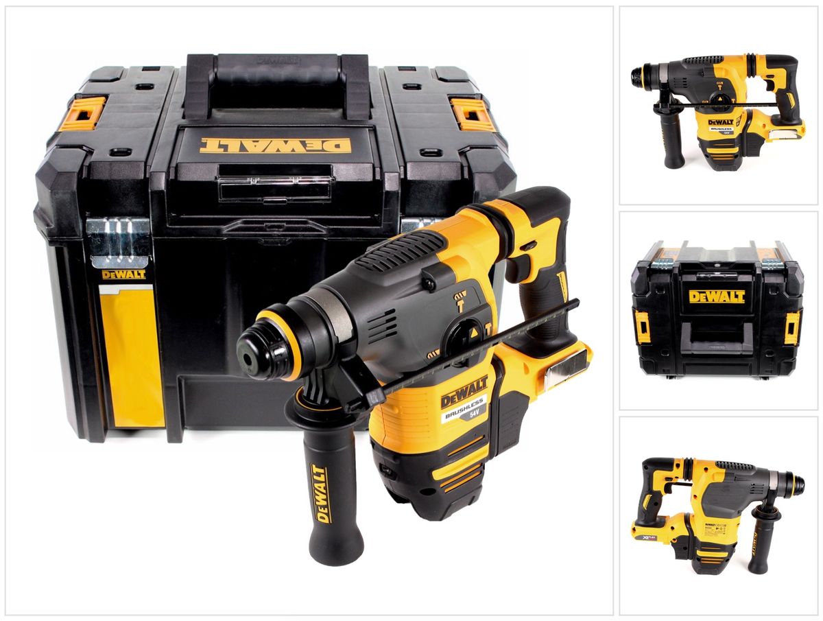 DeWalt DCH 333 NT Akku Kombihammer 54 V SDS-Plus Brushless Solo in TSTAK Box VI - ohne Akku, ohne Ladegerät - Toolbrothers