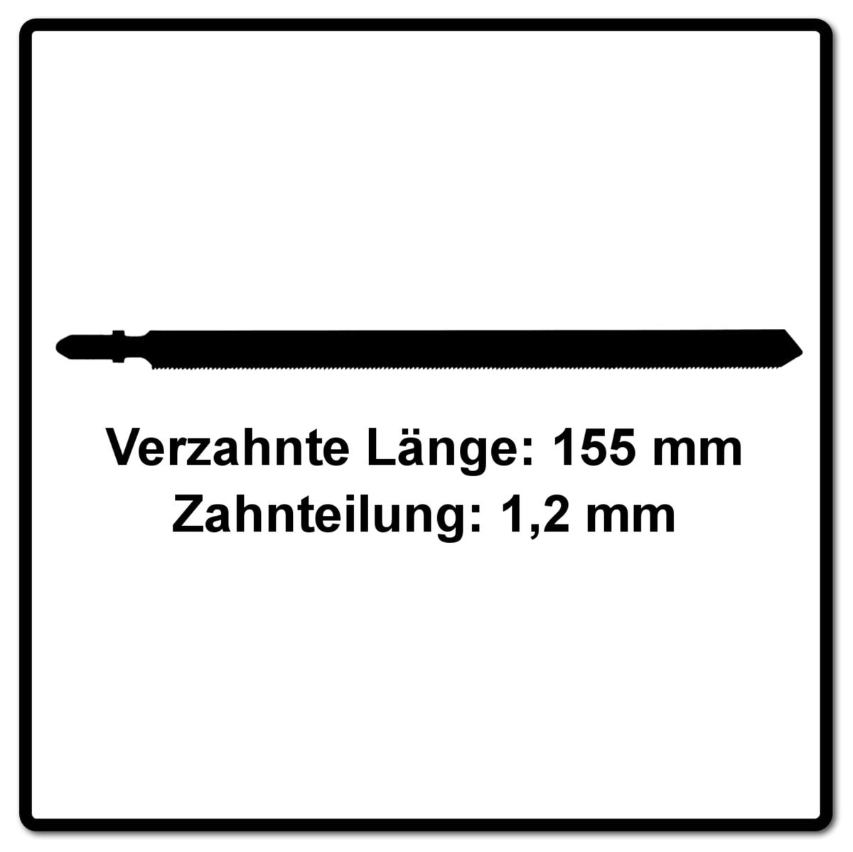 Festool HS 155/1,2 BI/10 Metal Sandwich Materials Stichsägeblatt 155 mm 10 Stk. ( 2x 204337 ) gewellte Grundform aus BI-Metall für Sandwich-Materialien - Toolbrothers