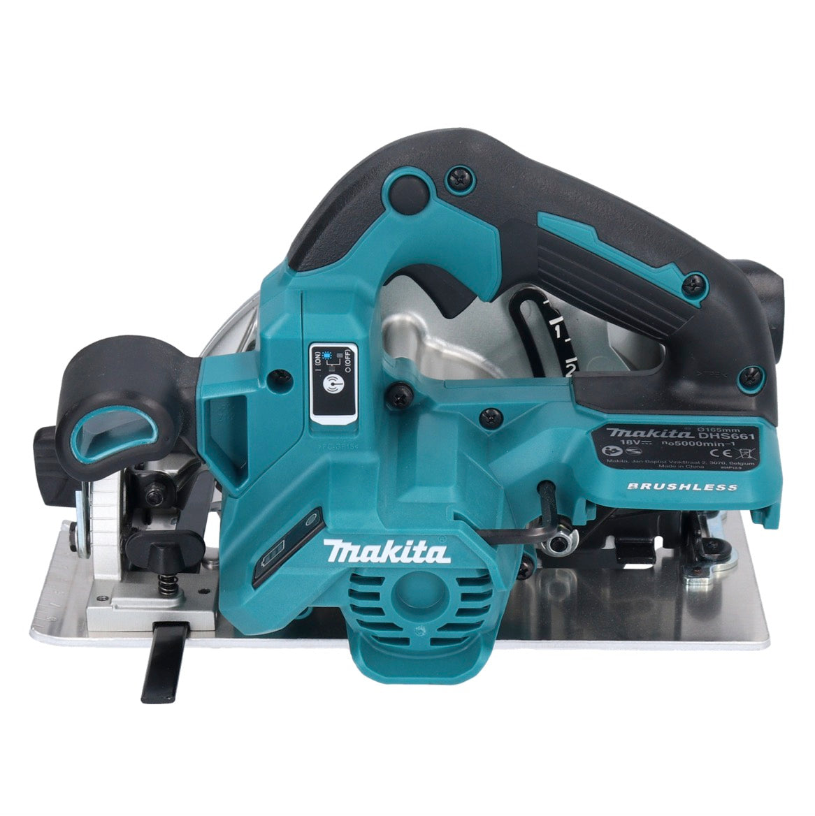 Makita DHS 661 ZJU Akku Handkreissäge 18 V 165 mm Brushless + Makpac - ohne Akku, ohne Ladegerät - Toolbrothers