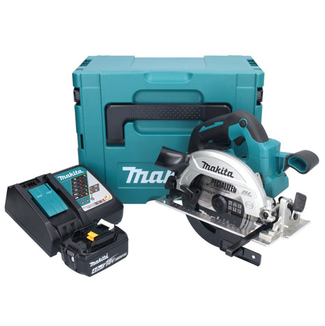 Makita DHS 661 RM1JU Akku Handkreissäge 18 V 165 mm + 1x 4,0Ah Akku + Ladegerät + Makpac - Toolbrothers