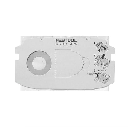 Festool SC-FIS-CT MIDI/25 Filtersack CLEANTEC - 25 Stück ( 5x 498411 ) - Toolbrothers