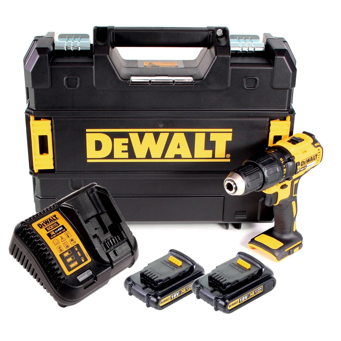 DeWalt DCD 778 S2T Akku Schlagbohrschrauber 18V 65Nm + 2x Akku 1,5Ah + Ladegerät + TSTAK - Toolbrothers