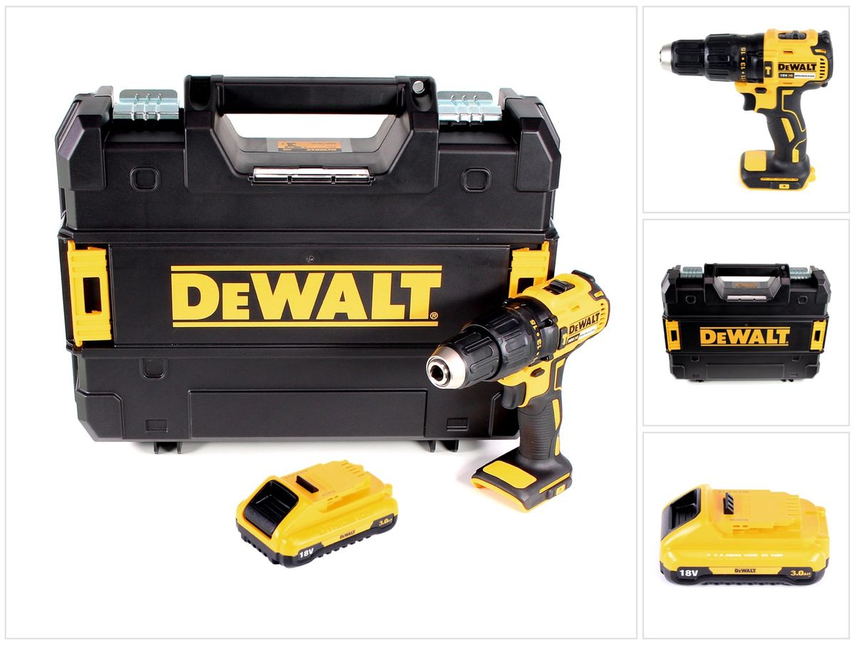 DeWalt DCD 778 NT Akku Schlagbohrschrauber 18V 65Nm + 1x Akku 3,0Ah in TSTAK Box - ohne Ladegerät - Toolbrothers