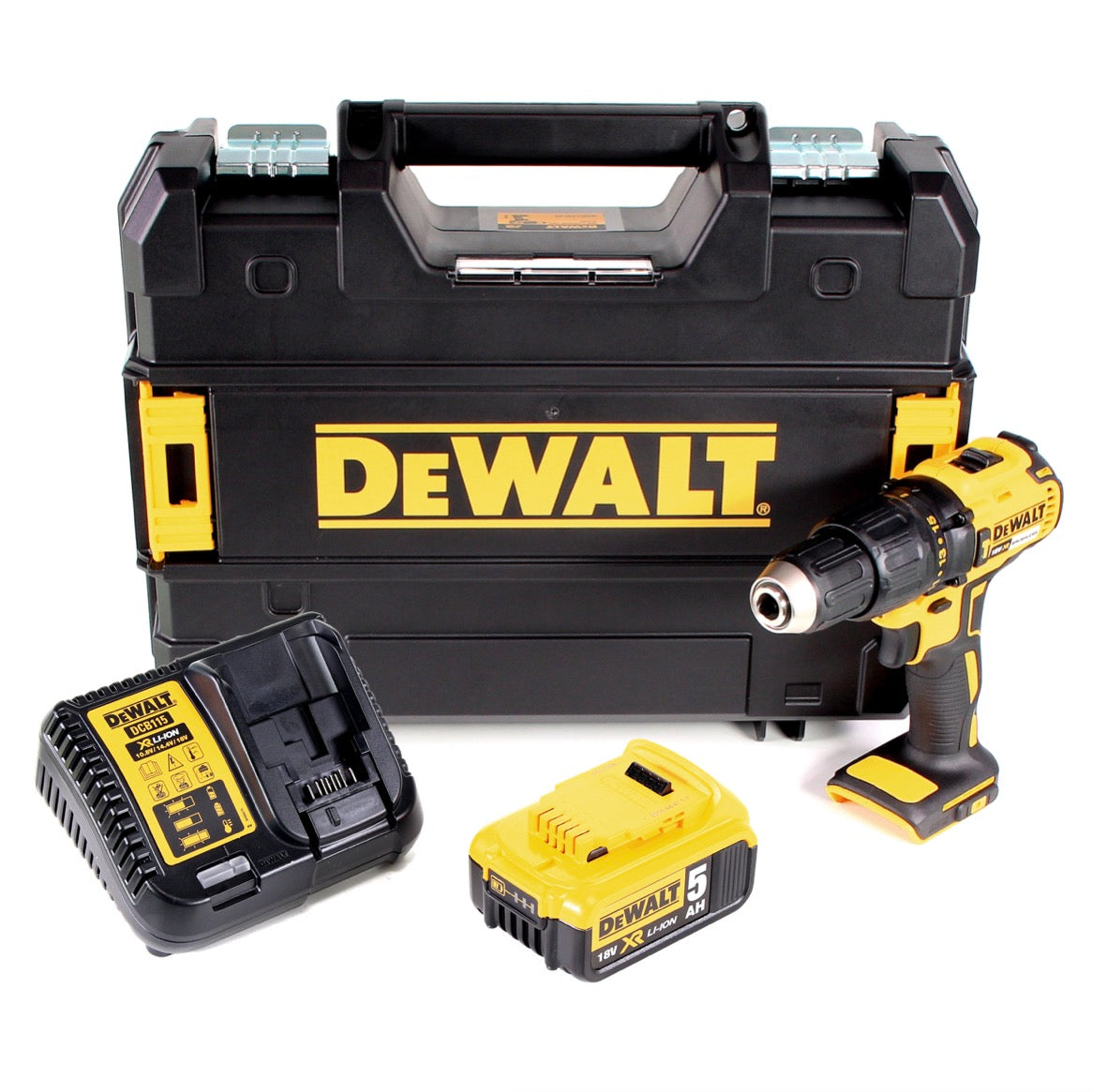 DeWalt DCD 778 P1T Akku Schlagbohrschrauber 18V 65Nm + 1x Akku 5,0Ah + Ladegerät in TSTAK Box - Toolbrothers