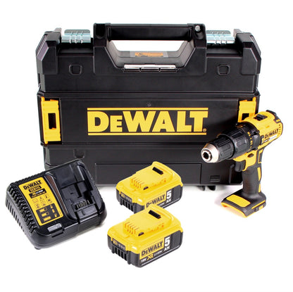 DeWalt DCD 778 P2T Akku Schlagbohrschrauber 18V 65Nm + 2x Akkus 5,0Ah + Ladegerät in TSTAK Box - Toolbrothers