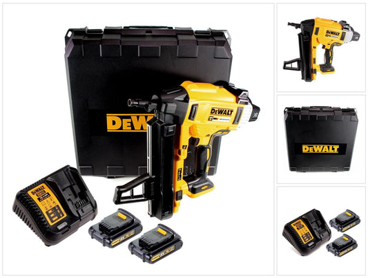 DeWalt DCN 890 S2 Akku Nagler 18 V Li-Ion Brushless im Koffer + 2 x 1,5 Ah Akku + Ladegerät - Toolbrothers