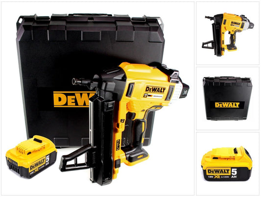 DeWalt DCN 890 NT Akku Nagler 18 V Li-Ion Brushless im Koffer + 1 x 5,0 Ah Akku - ohne Ladegerät - Toolbrothers