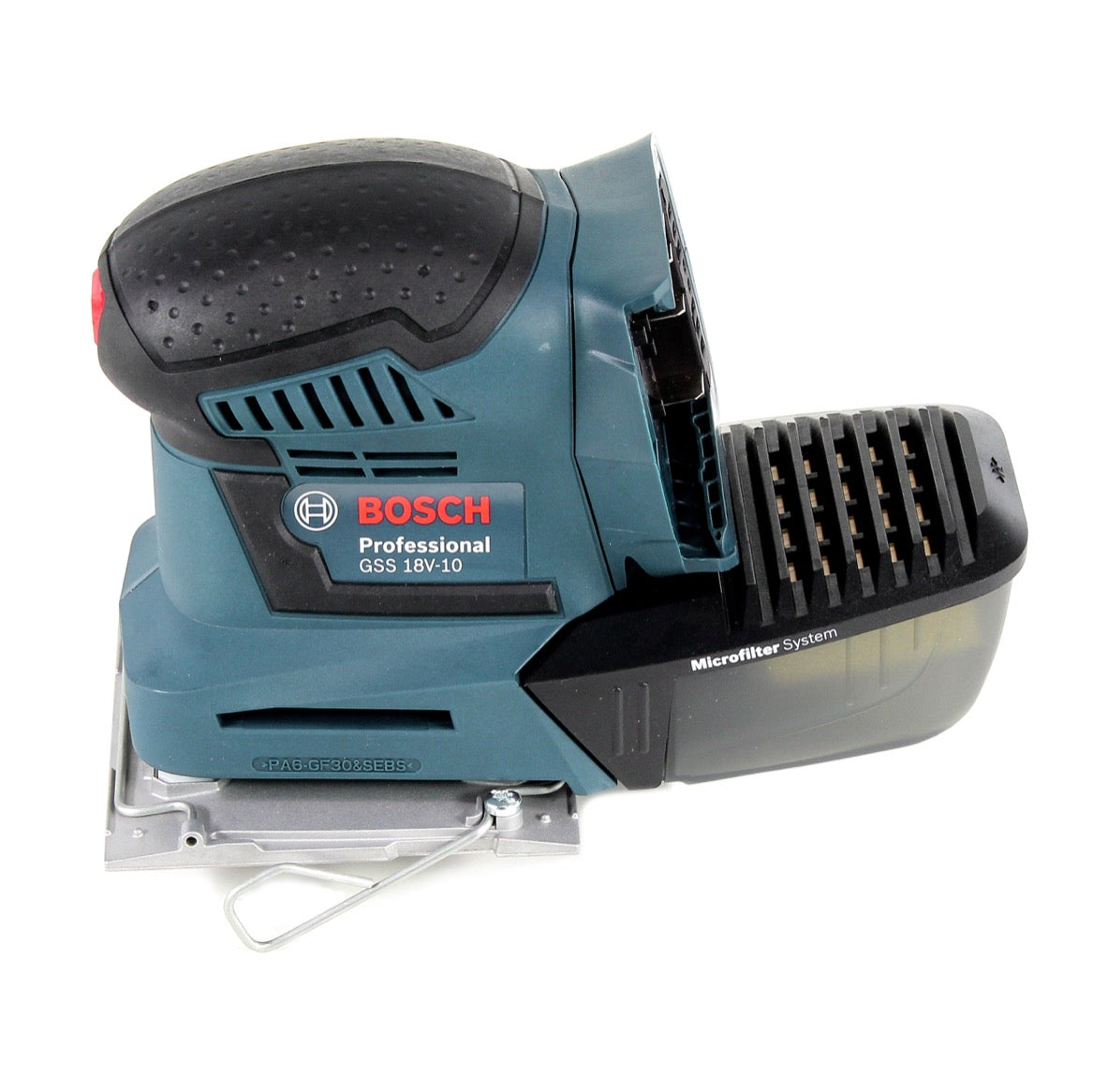 Bosch GSS 18 V-10 Akku Schwingschleifer 18 V Li-Ion Professional + Zubehör + 2 x 5,0 Ah Akku + Ladegerät - Toolbrothers