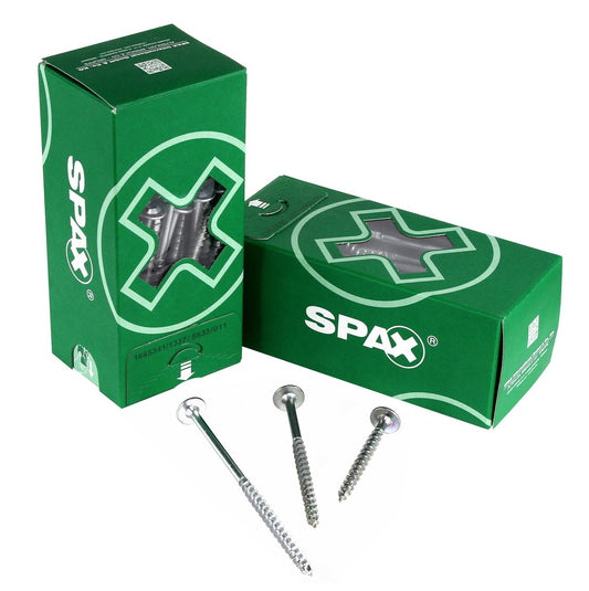 SPAX HI.FORCE Tellerkopfschraube 8,0 x 180 mm 100 Stk. ( 2x 0251010801805 ) Teilgewinde Torx T-STAR plus T40 4CUT WIROX - Toolbrothers