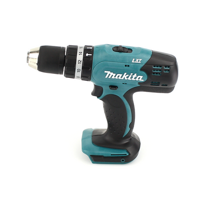 Makita DHP 453 RTJ Akku Schlagbohrschrauber 18 V 42Nm im MAKPAC + 2x 5 Ah Akku + Ladegerät + Wiha Flaschenöffner - Toolbrothers