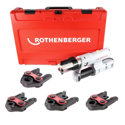 Rothenberger ROMAX AC ECO Basic 230 V Pressmaschine Typ C Set "TH" im Transportkoffer mit Pressbacken TH 16-20-26-32 - Toolbrothers