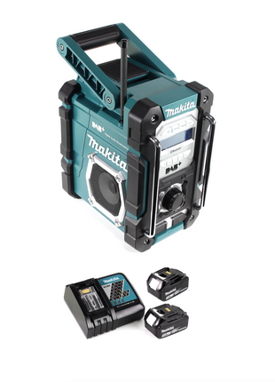 Makita DMR 112 RF Akku Baustellen Radio 7,2 - 18V Bluetooth DAB+ + 2x 3,0Ah Akku + Ladegerät - Toolbrothers