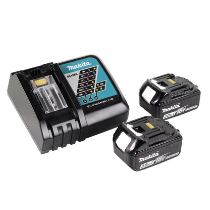 Makita DML 802 RF Akku Lampe 18 V Li-Ion für 14,4 und 18 V Akku + 2 x 3,0 Ah Akku + Ladegerät - Toolbrothers