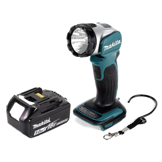 Makita DML 802 T1 Akku Lampe 18 V Li-Ion für 14,4 und 18 V Akku + 1 x 5,0 Ah Akku - ohne Ladegerät - Toolbrothers