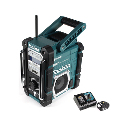 Makita DMR 112 RM1 Akku Baustellen Radio 7,2 - 18V Bluetooth DAB+ + 1x 4,0Ah Akku + Ladegerät - Toolbrothers