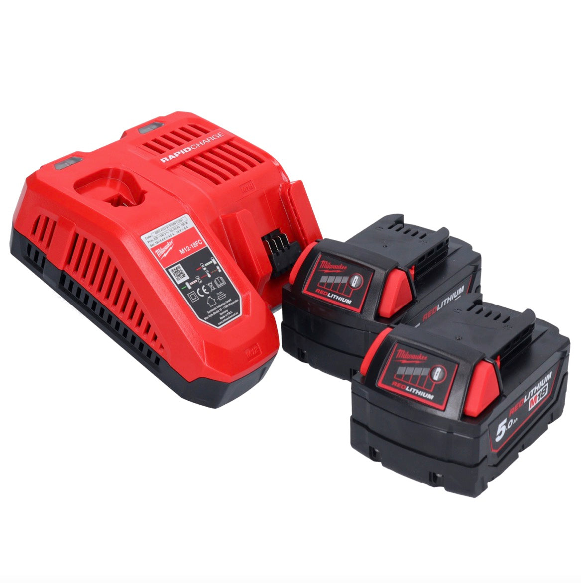 Milwaukee M18 FPD2-502X Akku Schlagbohrschrauber 18 V 135 Nm Brushless ( 4933464264 ) + 2x Akku 5,0 Ah + Ladegerät + HD-Box - Toolbrothers