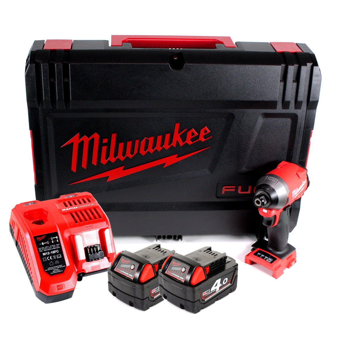 Milwaukee M18 FID2-402X Akku Schlagschrauber 18 V 226 Nm + 2x Akku 4,0 Ah + Ladegerät + HD-Box - Toolbrothers