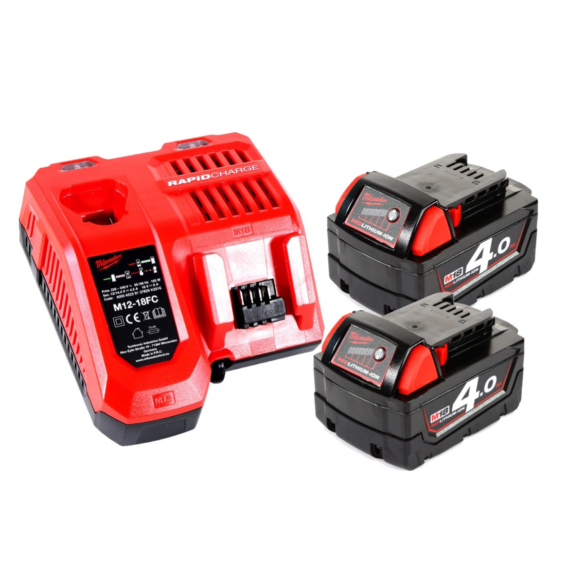 Milwaukee M18 PAL-402C Baustrahler 18 V Li-Ion Akku Lampe Leuchte + 2x 4,0 Ah Akku + Ladegerät - Toolbrothers