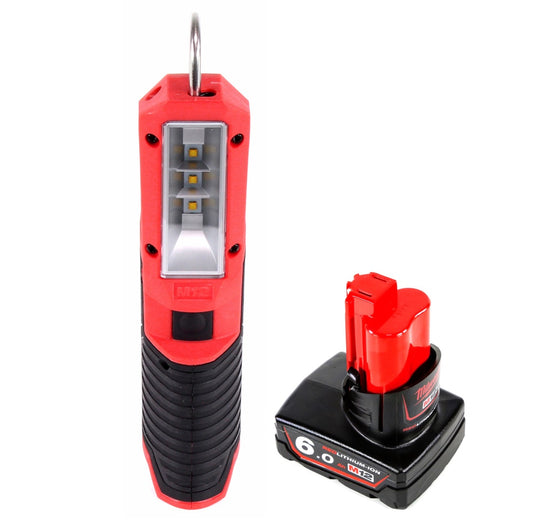 Milwaukee M12 SL-601 LED Akku Stableuchte Taschenlampe 12 V + 1 x 6,0 Ah Akku - ohne Ladegerät - Toolbrothers