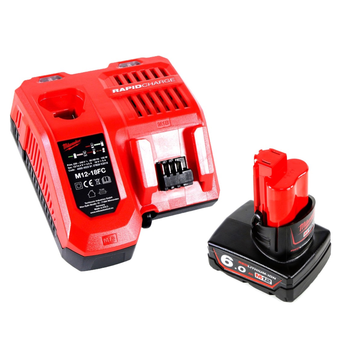 Milwaukee M12 SL-601C LED Akku Stableuchte Taschenlampe 12 V + 1x 6,0 Ah Akku + Ladegerät - Toolbrothers