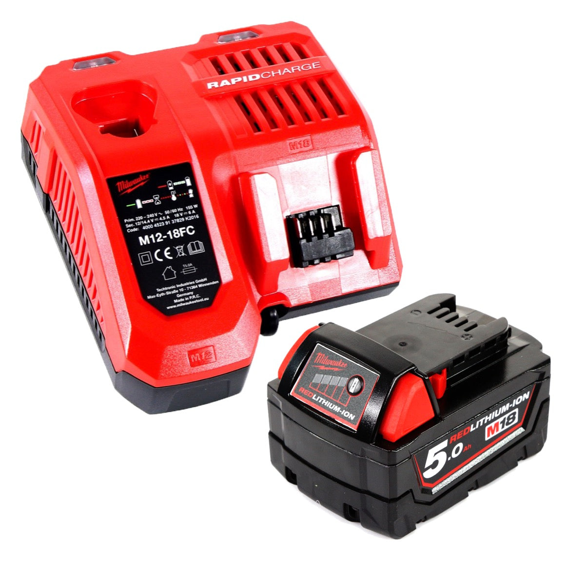 Milwaukee M18 LL-501C LED Akku Laternenleuchte 18 V Li-Ion + 1x 5,0 Ah Akku + Ladegerät - Toolbrothers