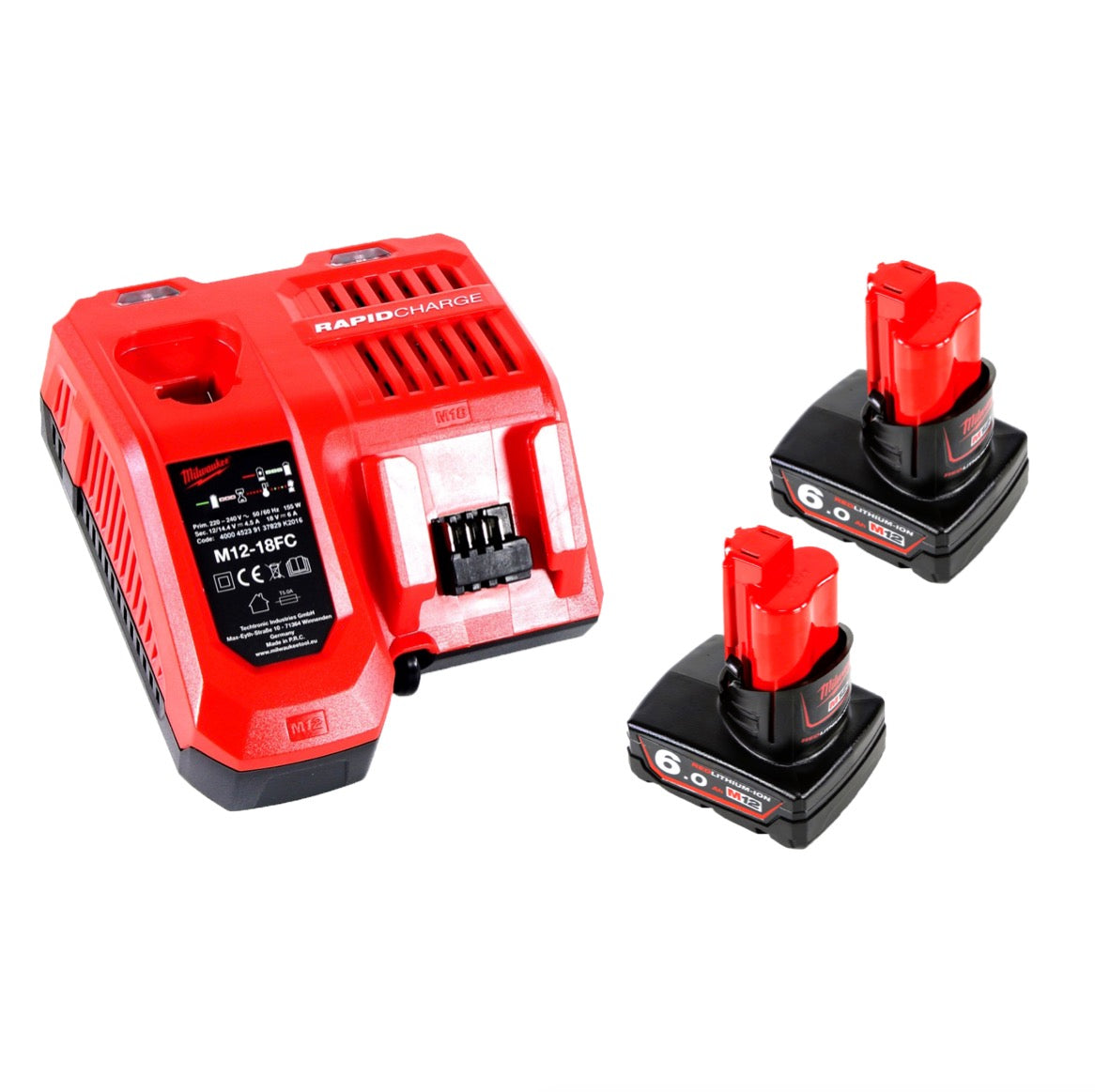 Milwaukee M12 UHL-602C LED Akku Motorhauben Leuchte 12 V Li-Ion + 2x 6,0 Ah Akku + Ladegerät - Toolbrothers