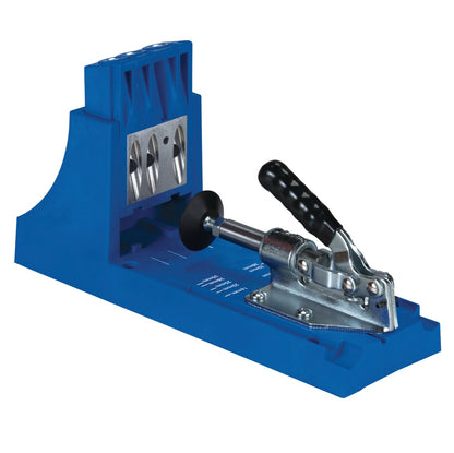 KREG Jig K4 Starter Set ( K4 ) Tischler Komplettset Verbindungssystem aus Holz mit Bohrschablone K4, Stufenbohrer, Bit, Schrauben und Stopfen